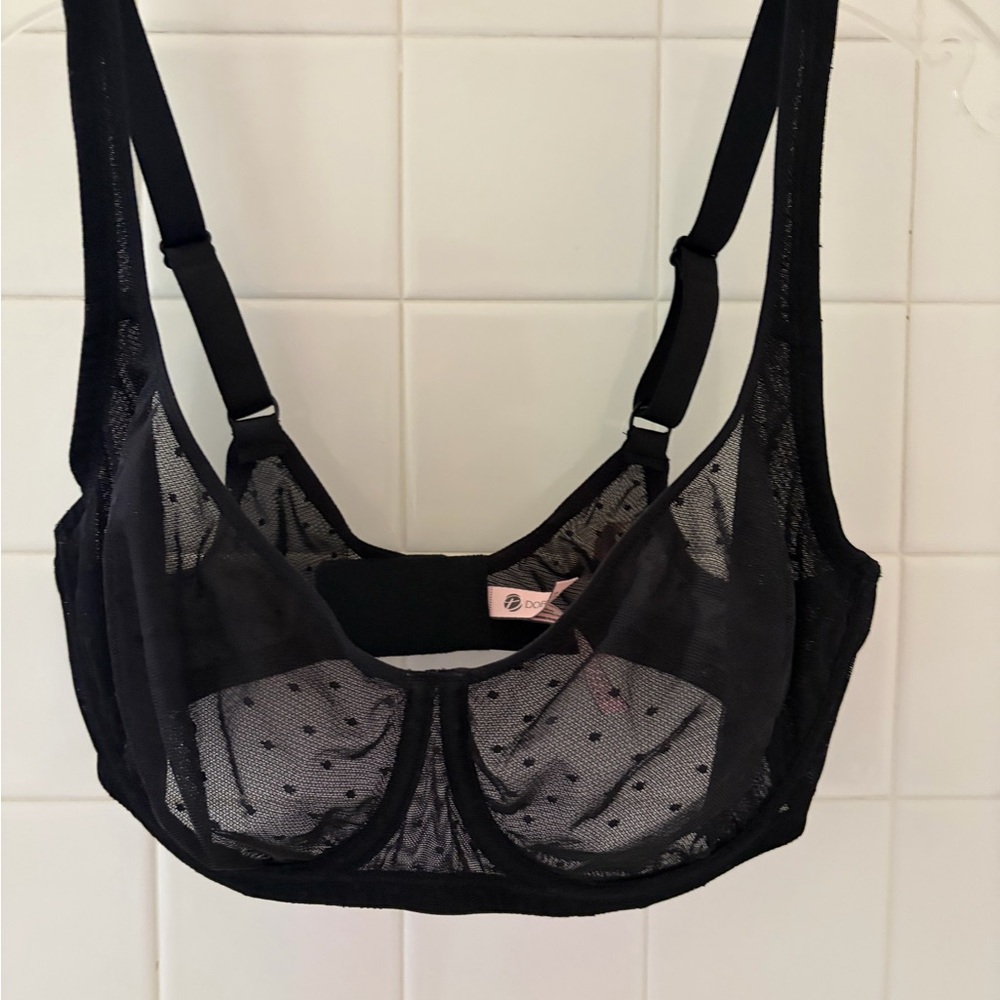 Dobreva NWT Black Sheer Underwire Bra - Women's Intimates